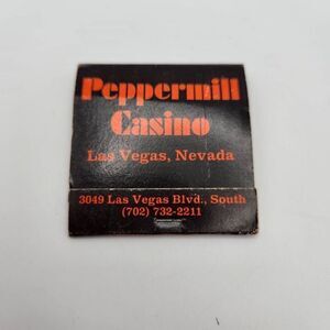 Peppermill Casino Vintage Matchbook Las Vegas Mesquite Nevada